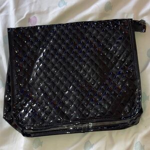 Marcelle Black Quilted Travel Bag